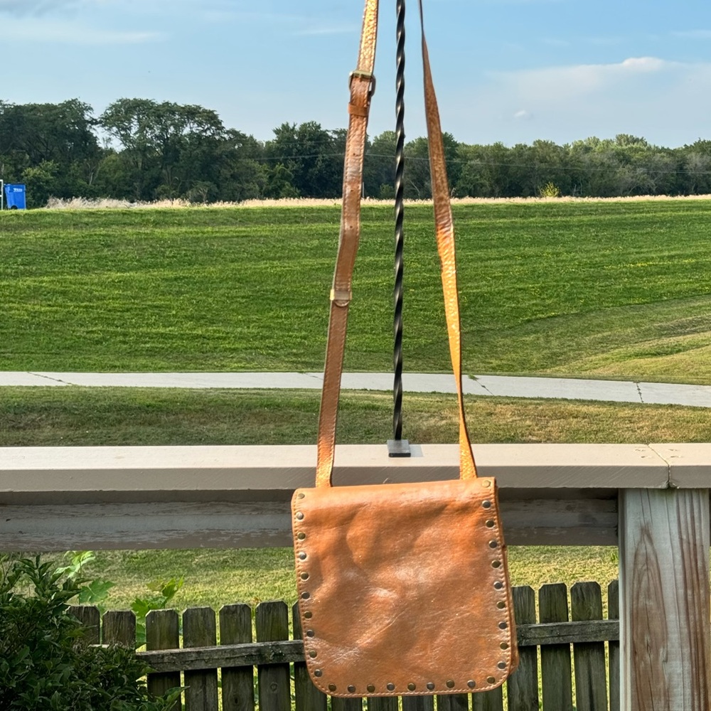 Patricia Nash studded gold crossbody